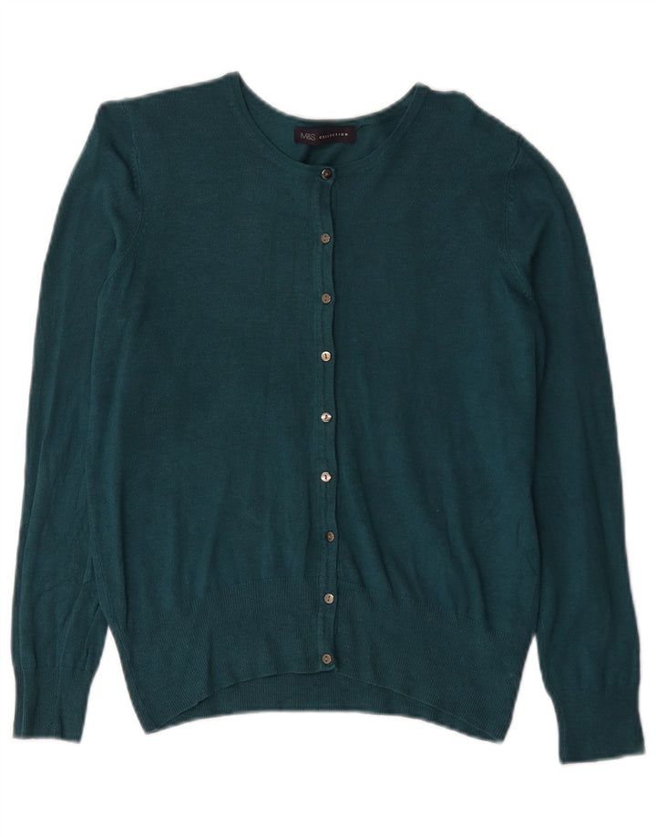 Sweter damski Marks & Spencer UK 12 Średni turkusowy wiskoza