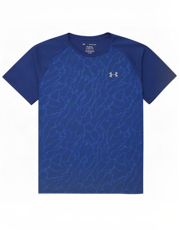 Męska koszulka t-shirt Under Armour Heat Gear, rozmiar 2XL, granatowy, kamuflaż