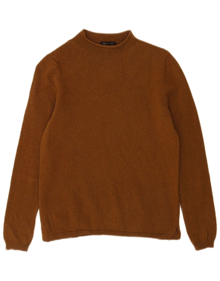 Sweter damski Massimo Dutti z golfem UK 10 Small Brown Wełna