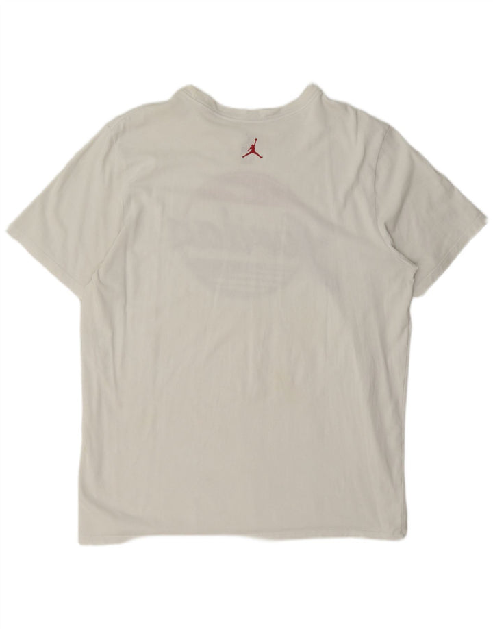 Męski T-shirt z grafiką Jordan, XL, biały