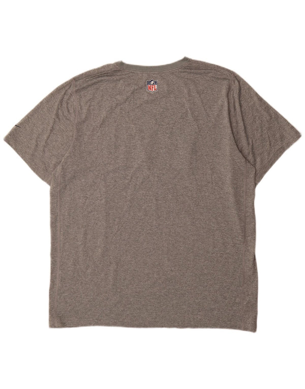 Męski T-shirt z grafiką Nike New England Patriots Top XL, szary, nakrapiany