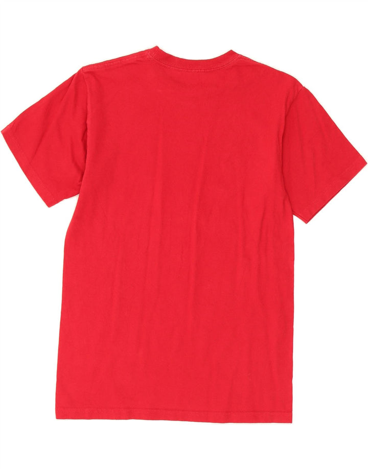 VANS Womens Graphic T-Shirt Top UK 8 Small Red Cotton Vintage Vans and Second-Hand Vans from Messina Hembry 