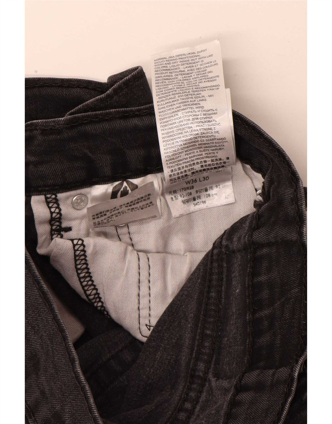 Męskie jeansy Levi's 511 Slim W36 L30 Czarna bawełna