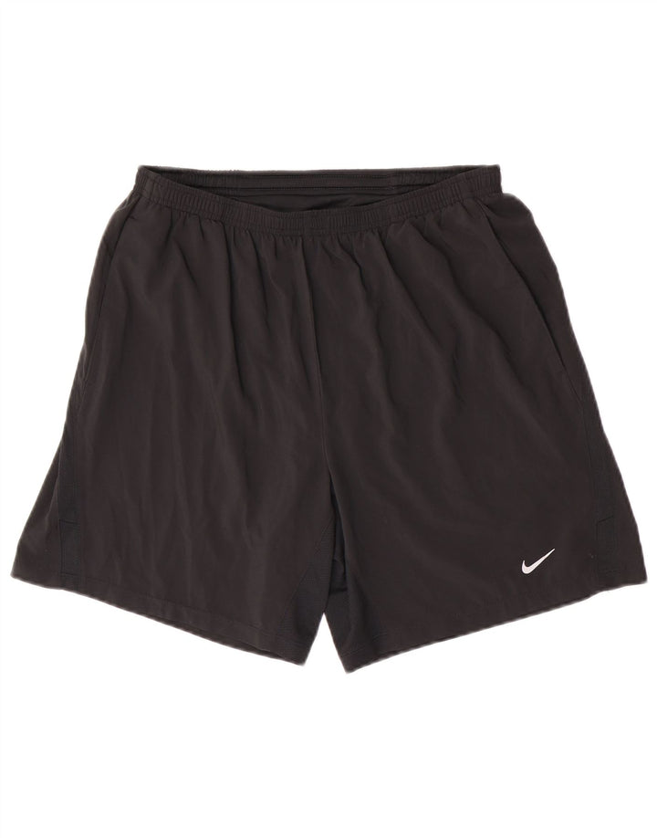 Męskie spodenki sportowe Nike, średnie, czarne, poliestrowe, sportowe