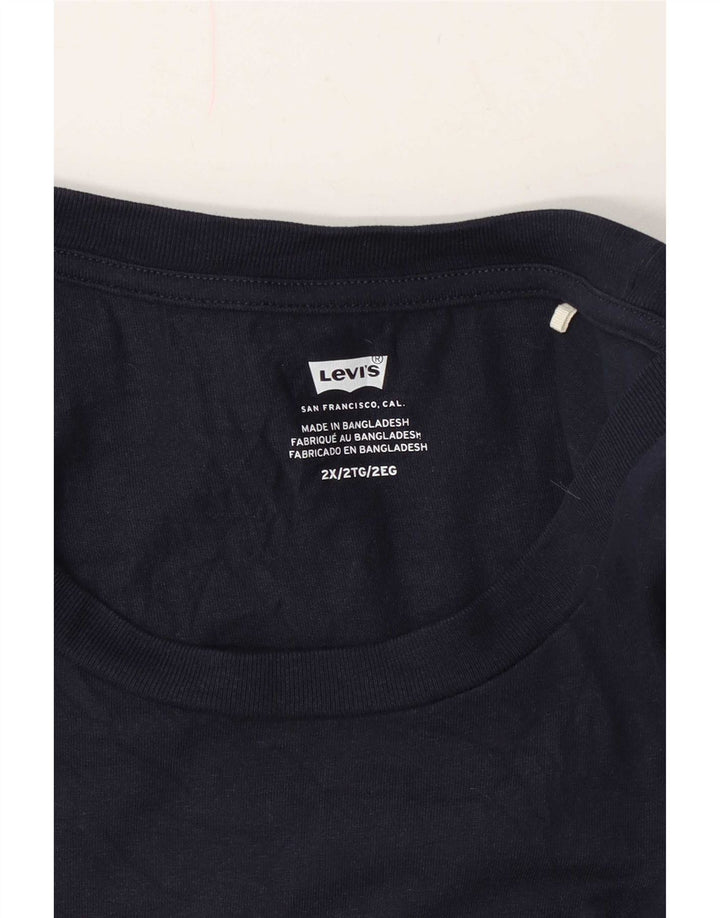 Męski T-shirt z grafiką Levi's Top 2XL Granatowy