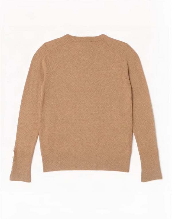 Sweter damski Zara z okrągłym dekoltem UK 12, średni beż