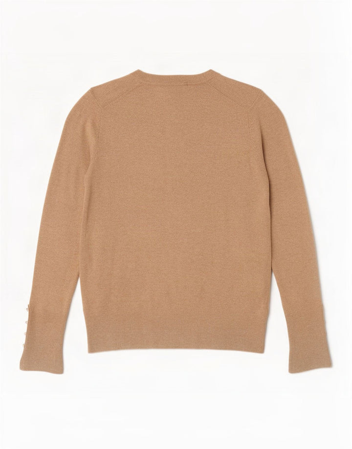 Sweter damski Zara z okrągłym dekoltem UK 12, średni beż