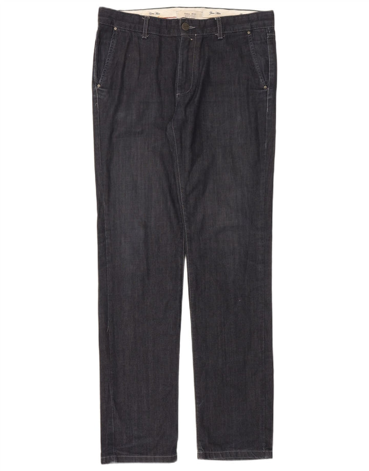 Męskie proste jeansy Zara EU 40 Medium W31 L34 Granatowe