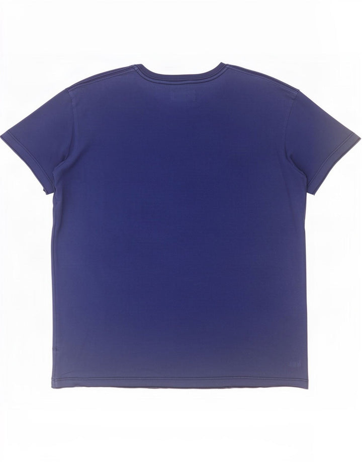Męski T-shirt Diesel z grafiką, duży, niebieski