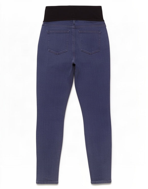 Damskie jeansy skinny ciążowe Gap UK 10 Small W32 L30 Niebieska bawełna