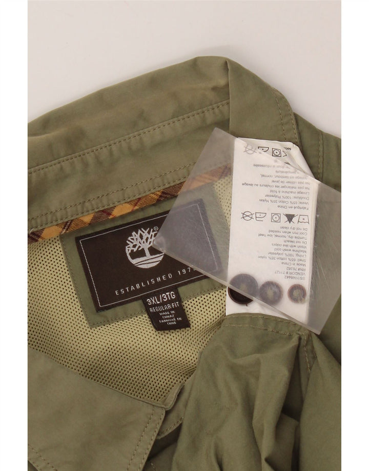 Koszula męska Timberland 3XL, bawełniana khaki