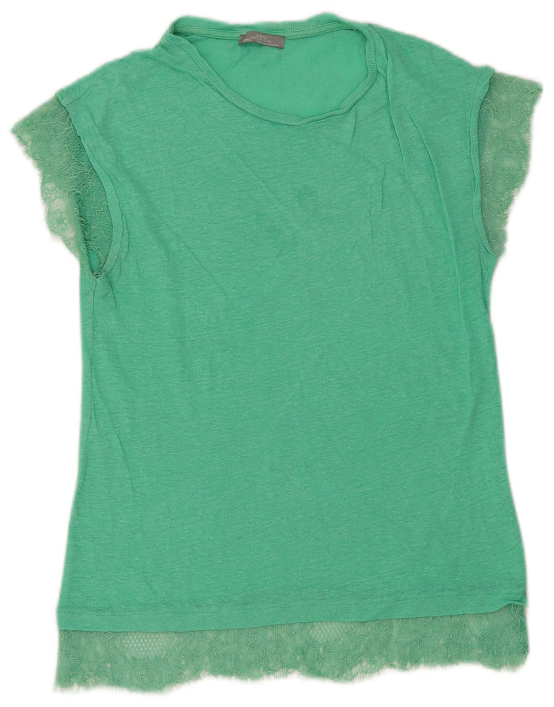 T-shirt damski Zara Top UK 10 Small Green