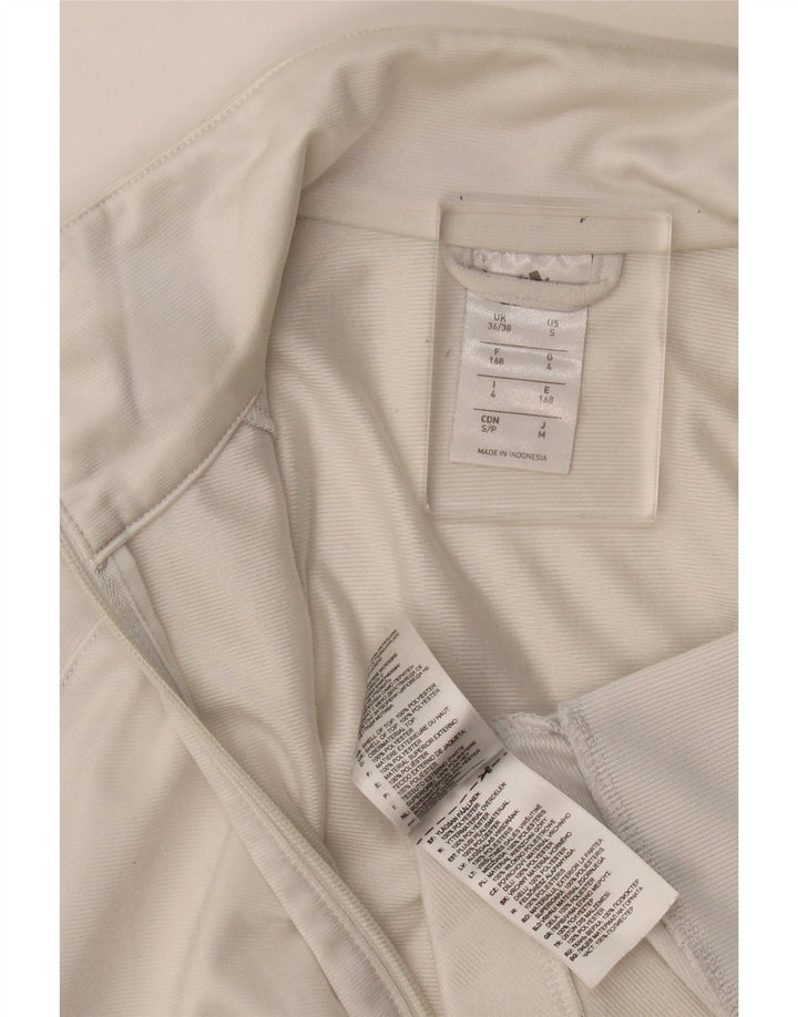 Adidas Męska bluza dresowa Top Jacket UK 36/38 Mały biały poliester