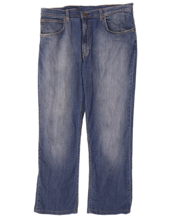 Męskie jeansy Lee Brooklyn Straight W38 L29 Niebieskie bawełniane