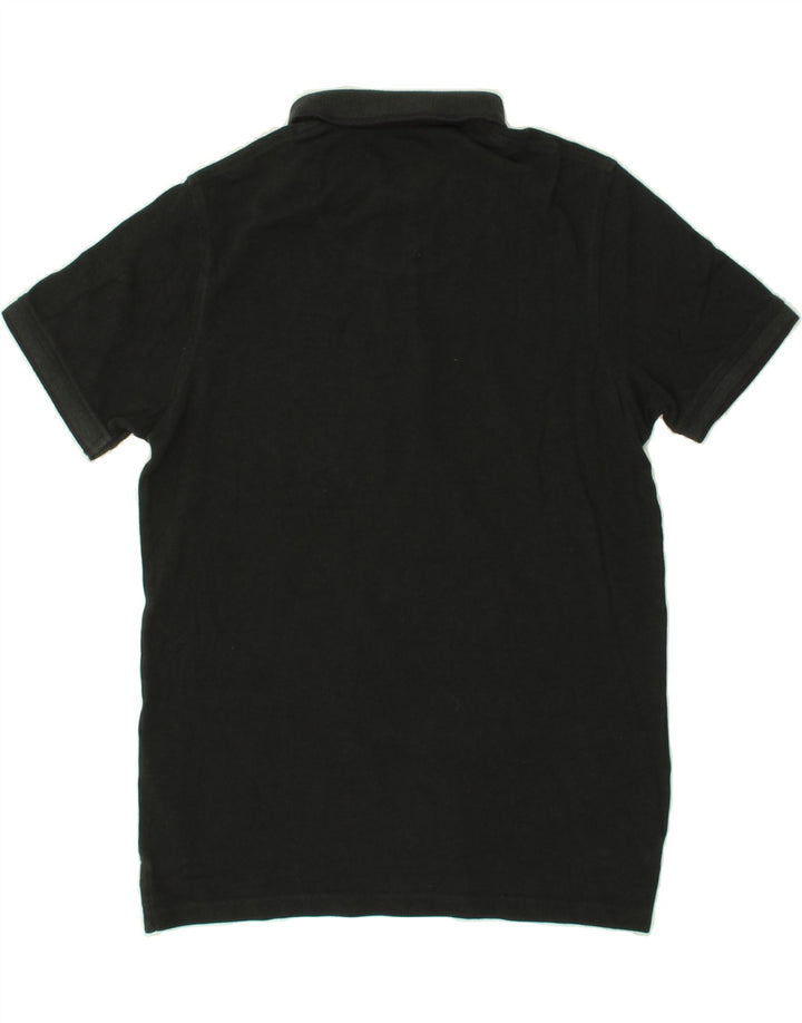 JACK & JONES Mens Polo Shirt Medium Black Cotton Vintage Jack & Jones and Second-Hand Jack & Jones from Messina Hembry 