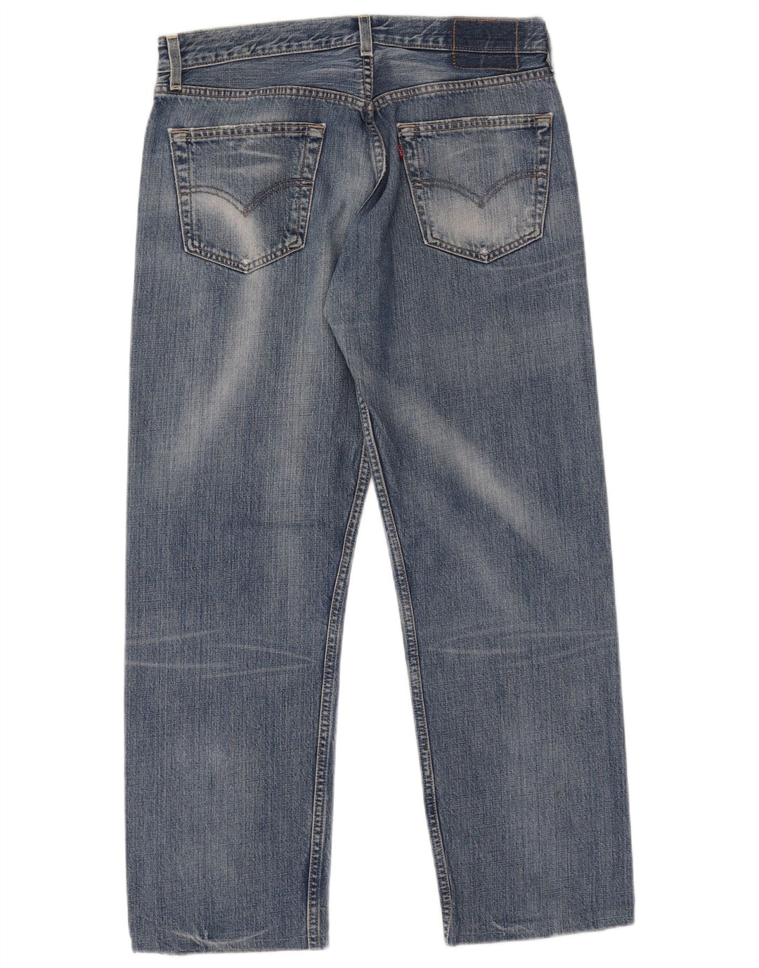 Męskie jeansy Levi's 501 w trudnej sytuacji W34 L27 Niebieska bawełna