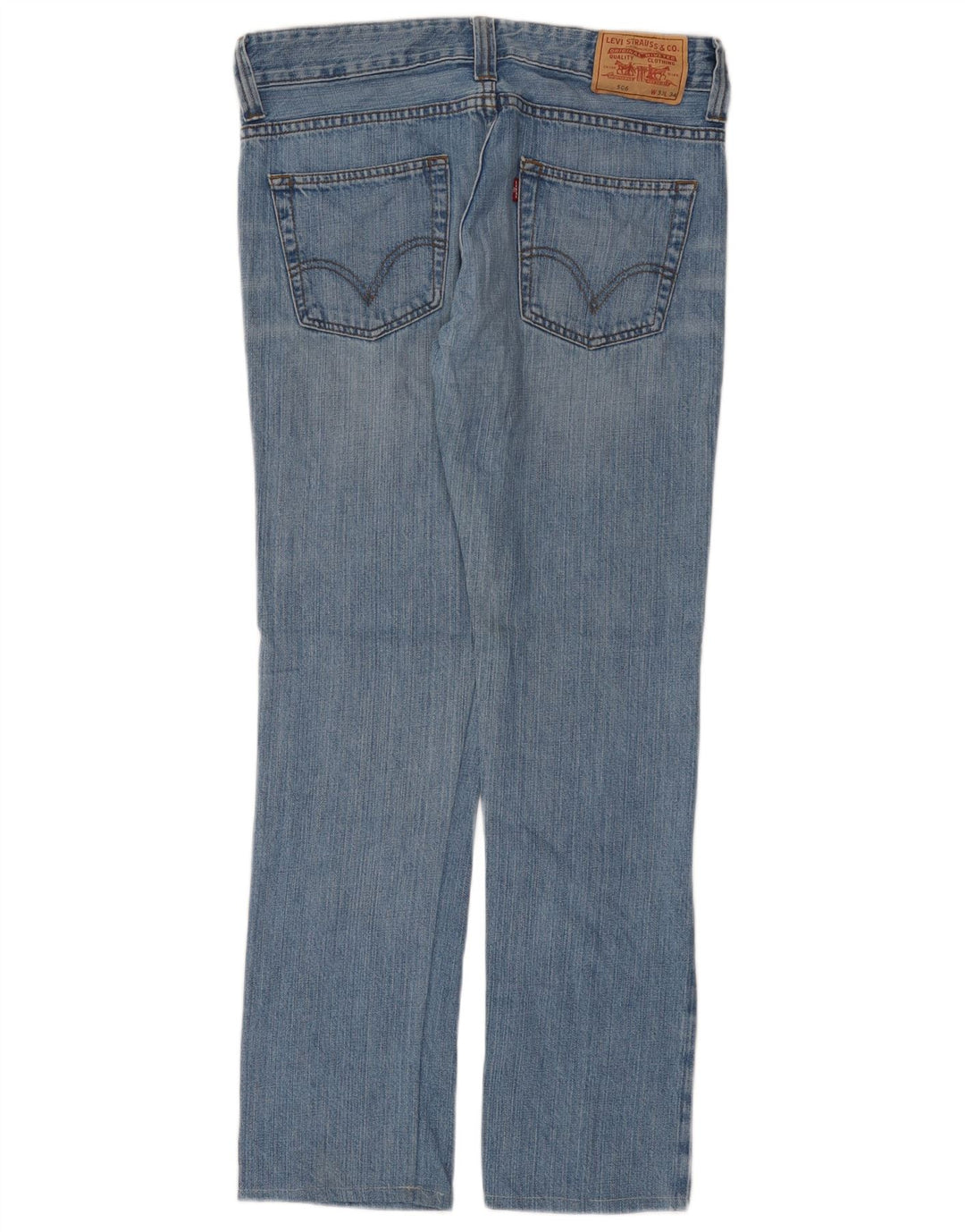 Męskie jeansy Levi's 506 Straight W33 L30 Niebieskie bawełniane