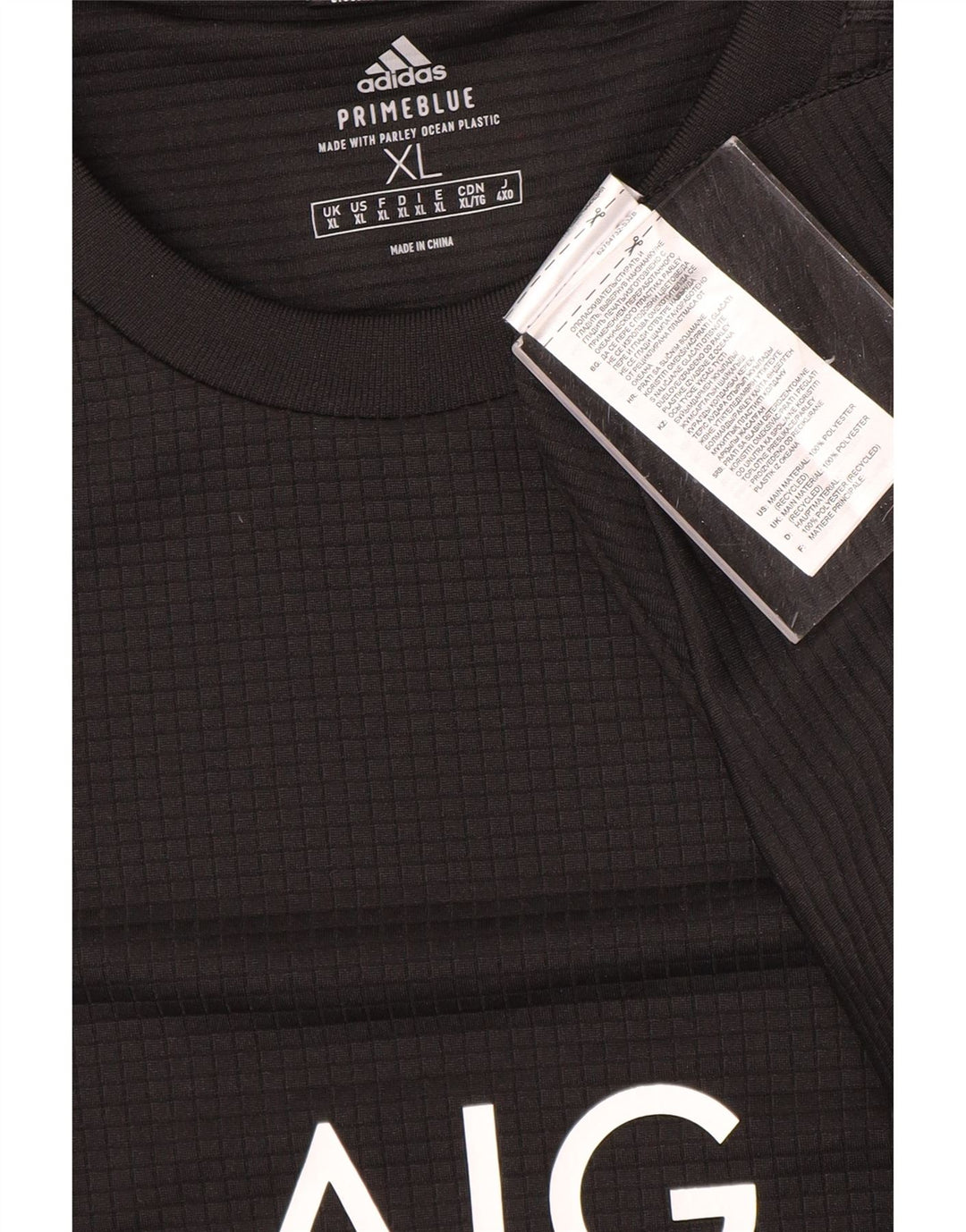 Adidas Męska koszulka All Blacks z grafiką Top XL Czarny poliester