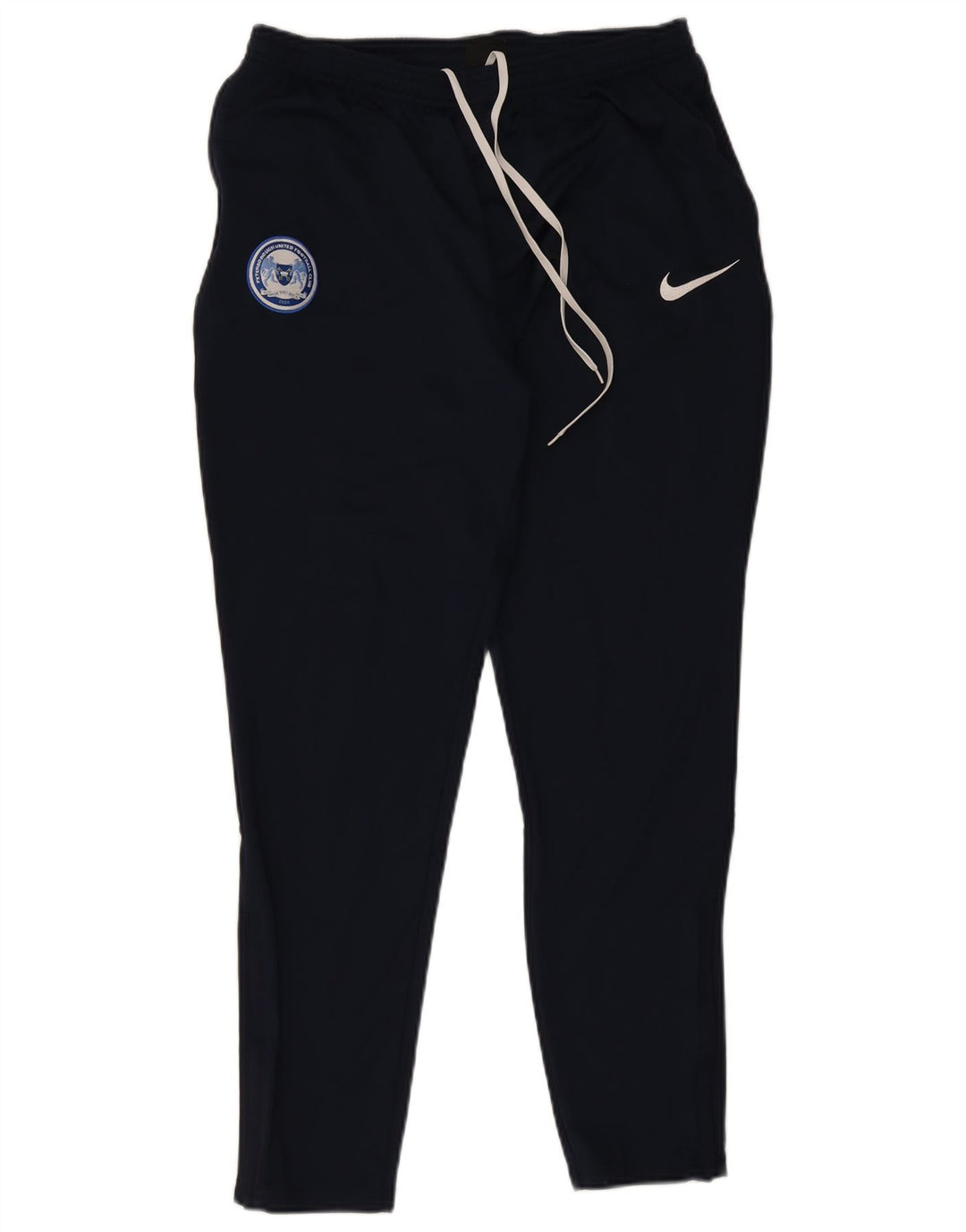 Męskie spodnie dresowe Nike Dri Fit, duże, granatowe, z poliestru