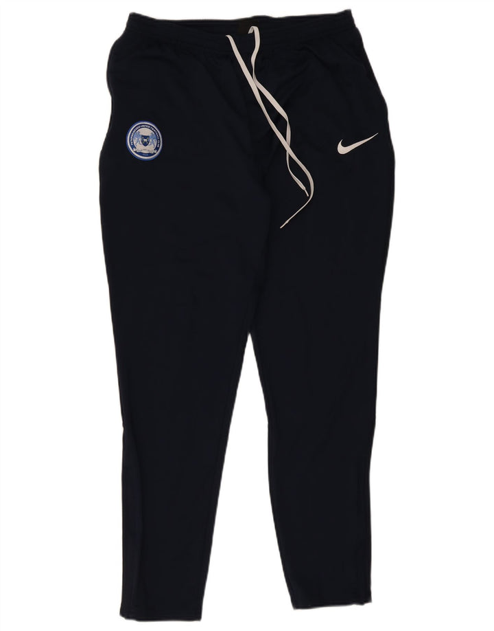 Męskie spodnie dresowe Nike Dri Fit, duże, granatowe, z poliestru