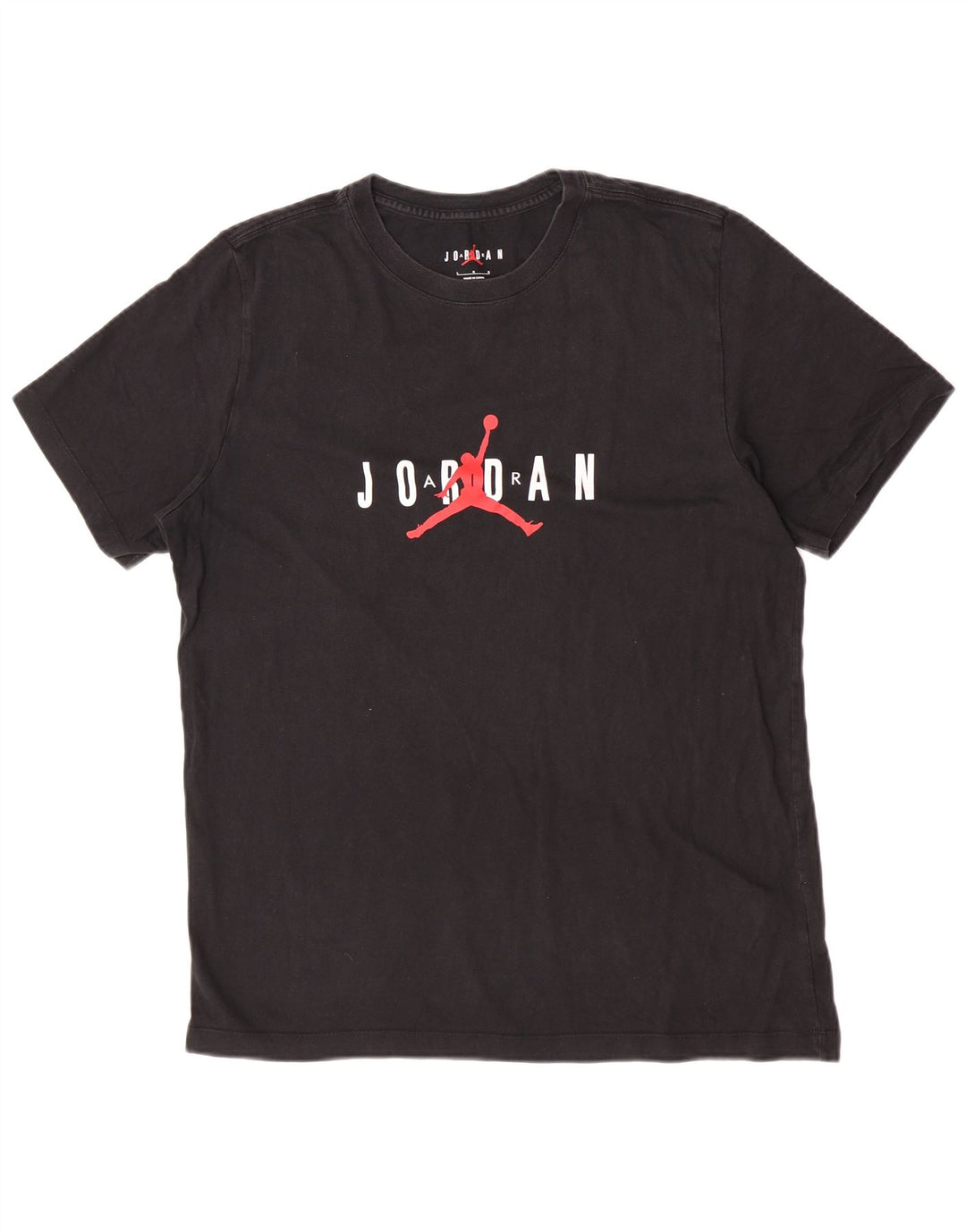 Męski T-shirt z grafiką Jordan, duży, czarny, bawełniany