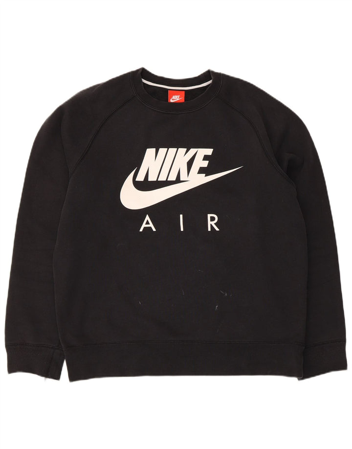 Męski sweter z grafiką Nike, średni czarny