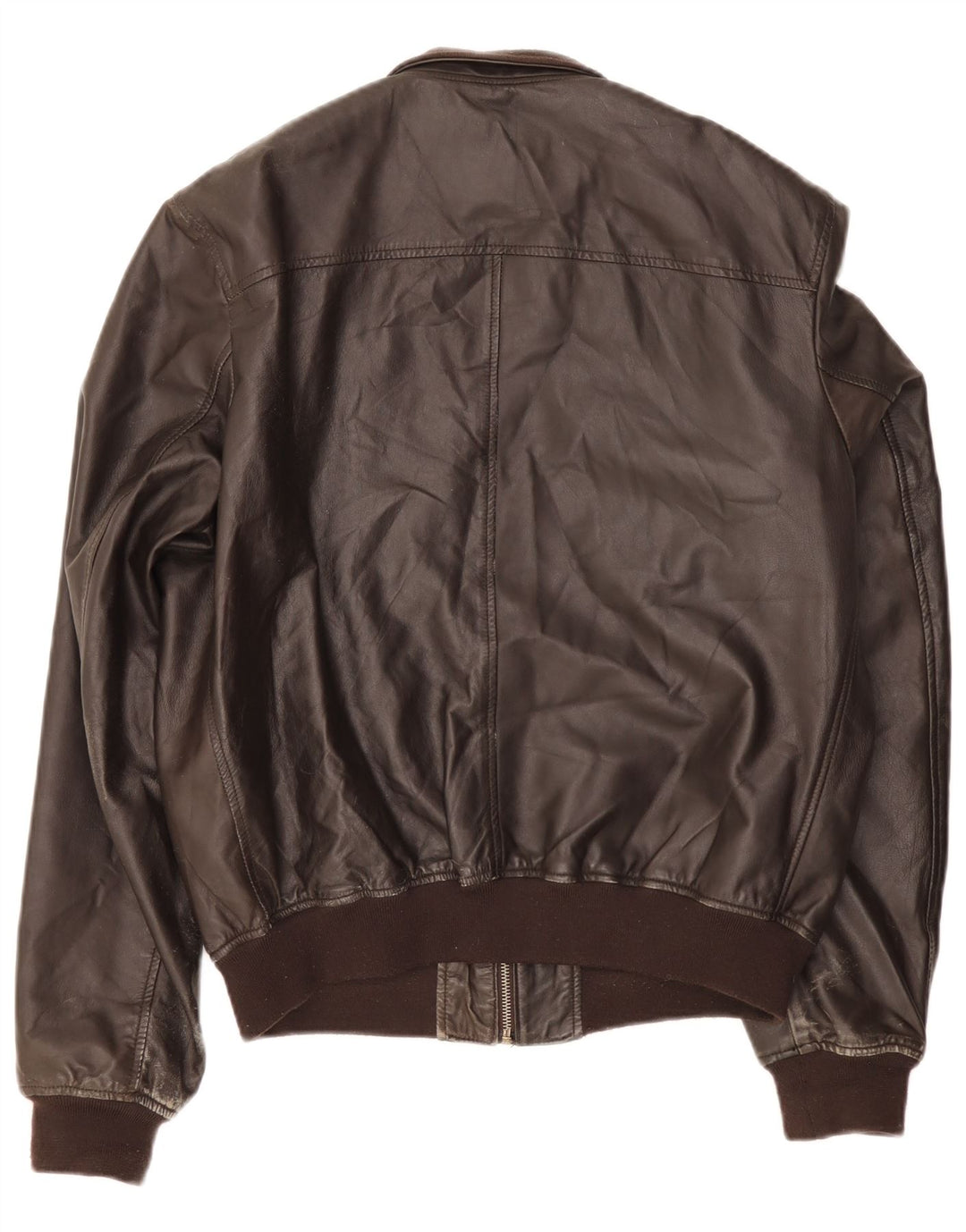 Vintage męska skórzana kurtka UK 42 XL brązowa