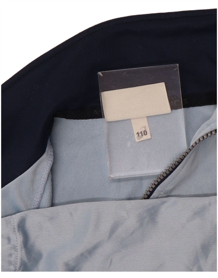 Chłopięca kurtka dresowa ASICS 5-6 lat, niebieska, z blokami kolorów