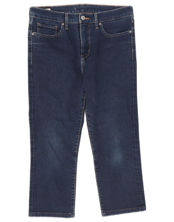 Damskie jeansy Capri Levi's W30 L21 Niebieskie bawełniane