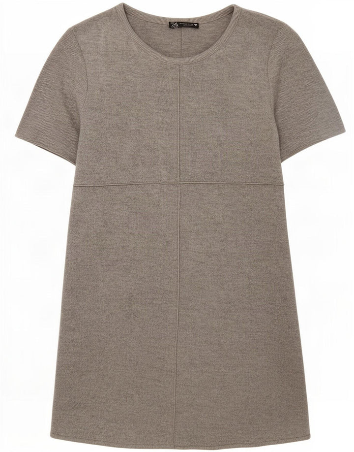 Damska sukienka T-shirtowa Zara UK 8 Small, szary poliester