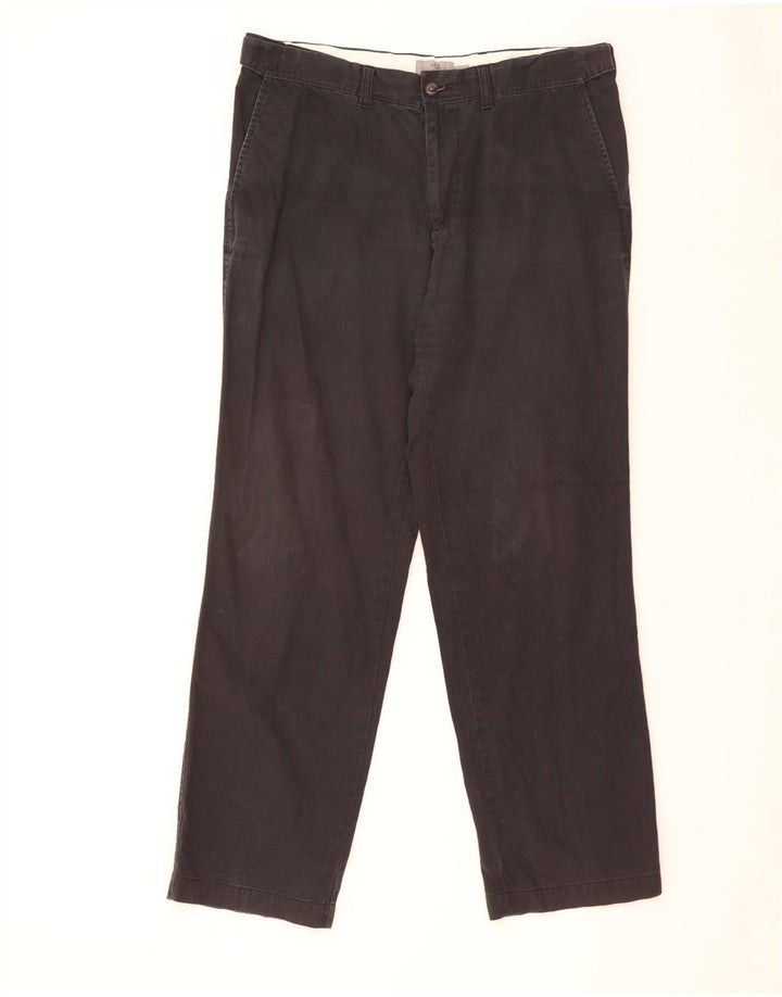 Męskie spodnie typu chino Regular Marks & Spencer W36 L31 Czarna bawełna