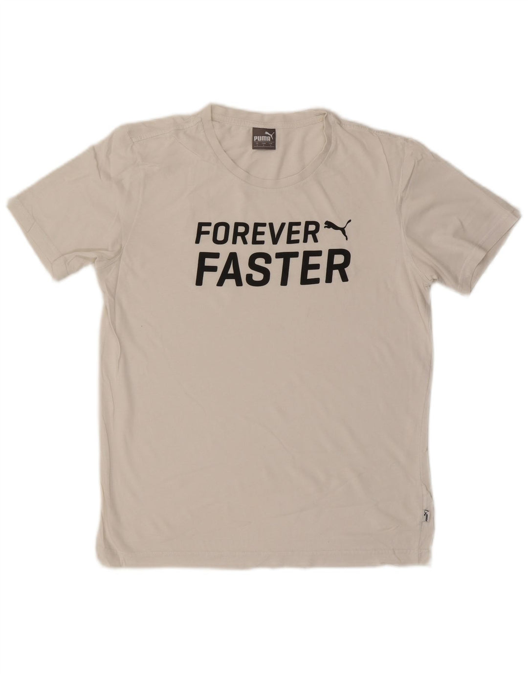 Męski T-shirt z grafiką PUMA, mały, biały