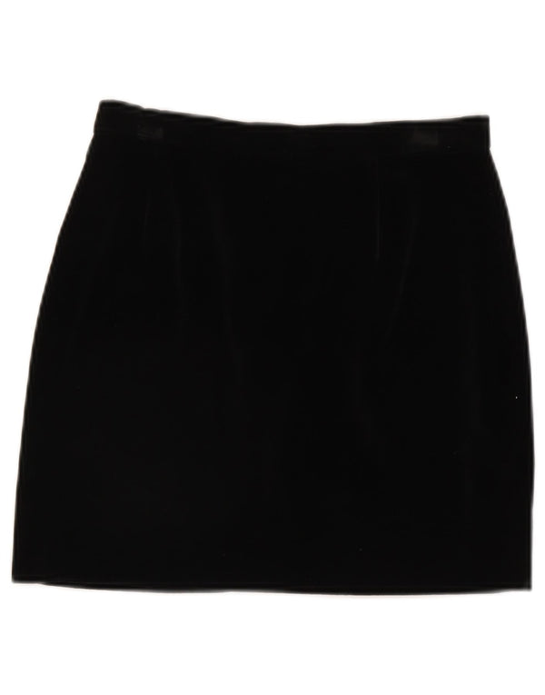 Damska aksamitna spódniczka mini Elizabeth Ascot IT 42 Medium W28 czarna