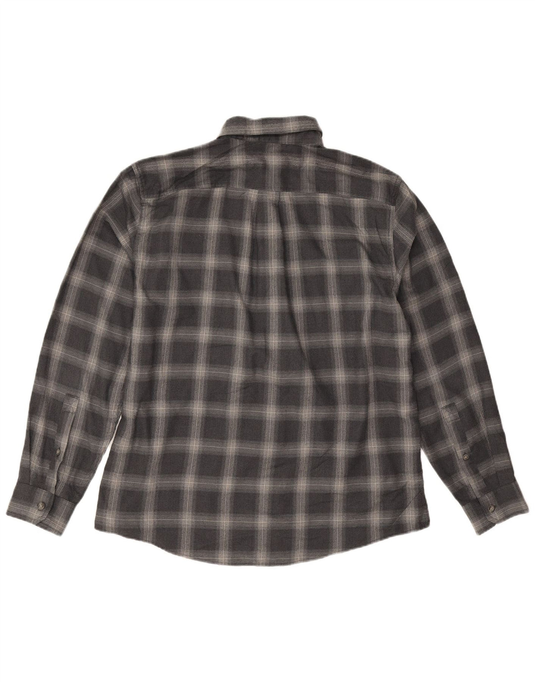 Męska koszula flanelowa Eddie Bauer, duża, granatowa, poliester w kratę