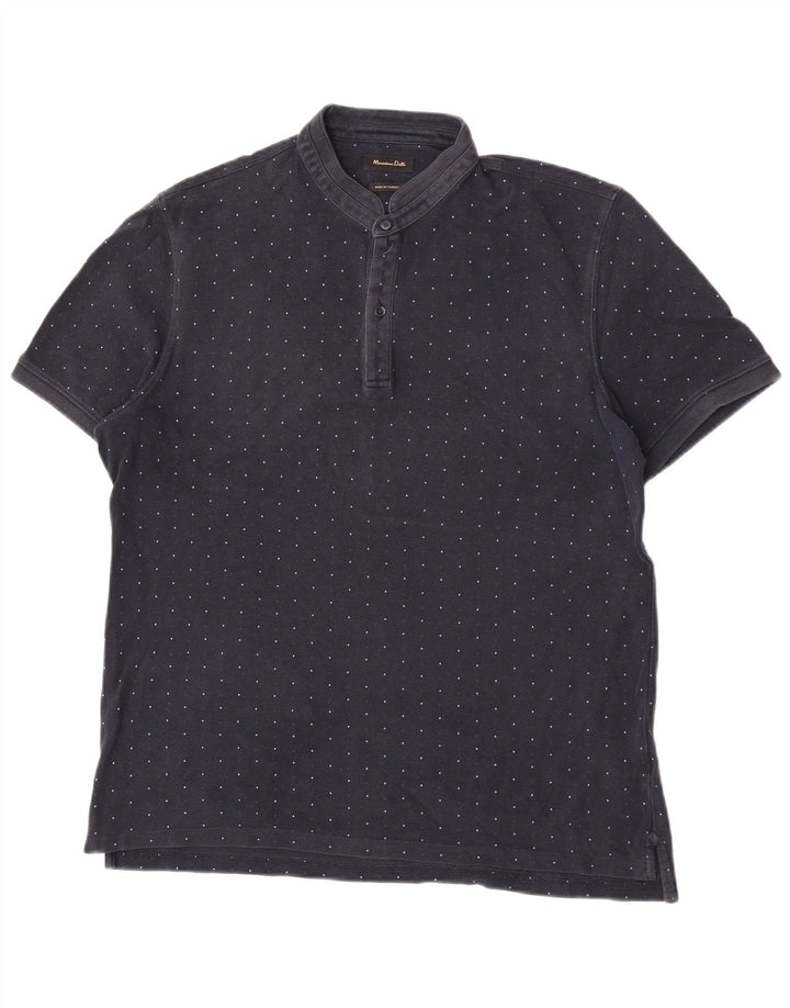 Męska koszulka polo Massimo Dutti XL w kolorze granatowym w cętki