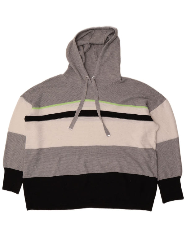 Marks & Spencer Womens Autograph Hooded Jumper Sweater UK 18 XL Grey