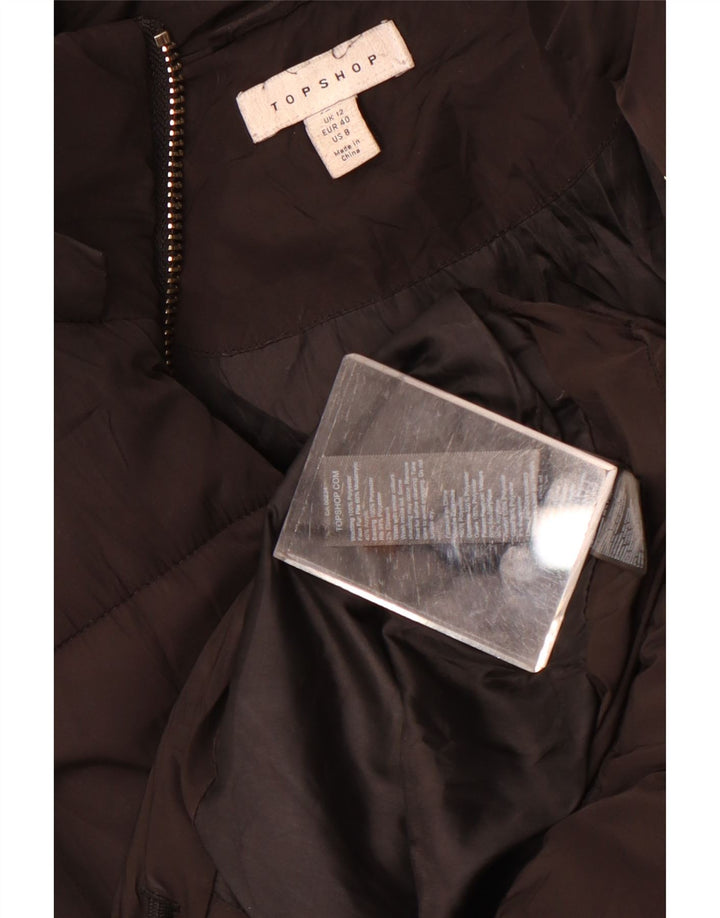 Damska kurtka oversize Topshop UK 12, średni czarny poliester