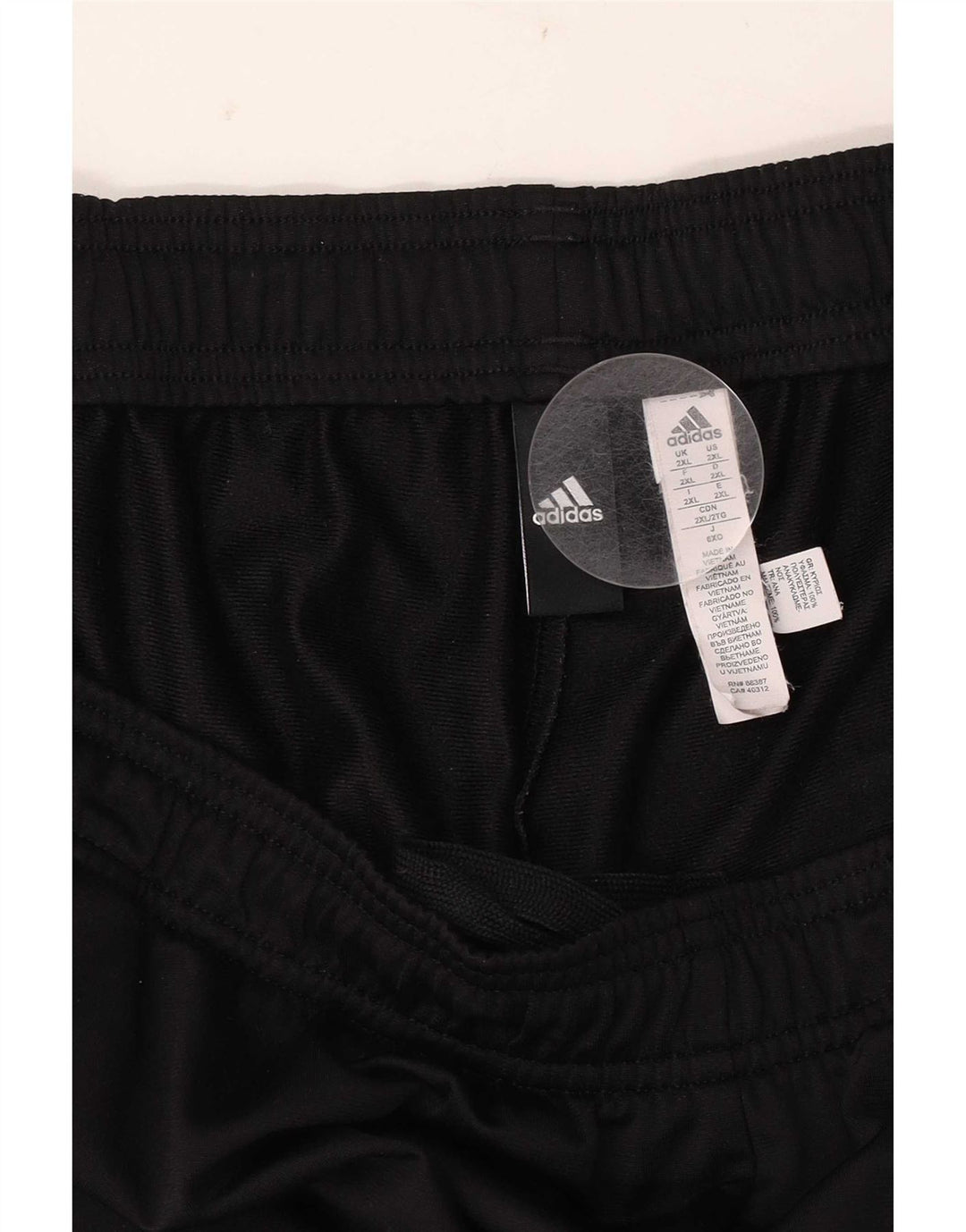 Męskie spodnie dresowe Adidas 2XL, czarny poliester