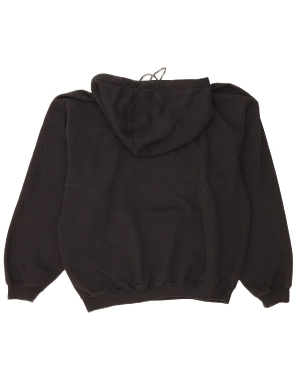 Gap Womens Oversized Hoodie Jumper UK 14 Medium Black Polyester