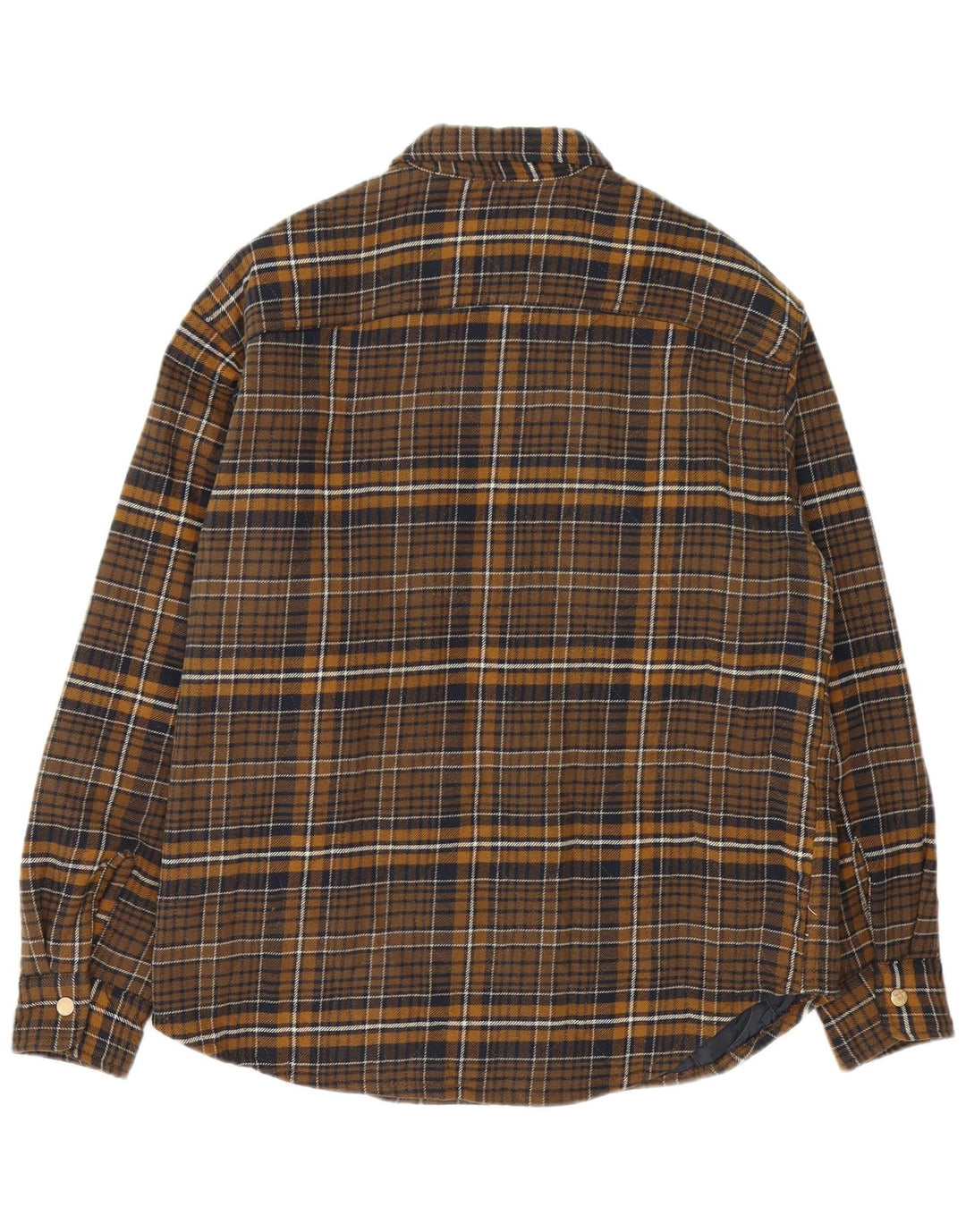 Męska koszula flanelowa Jack & Jones Lumberjack, duża, brązowa, bawełniana w kratę