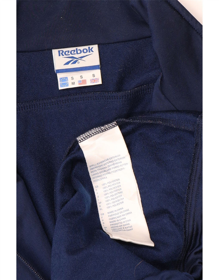 REEBOK Męska kurtka dresowa o luźnym kroju, mała, granatowa, poliester