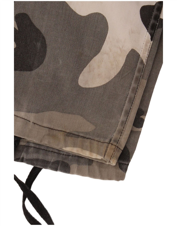 Spodnie męskie VINTAGE Regular Cargo małe W31.5 L32.5 Szary kamuflaż