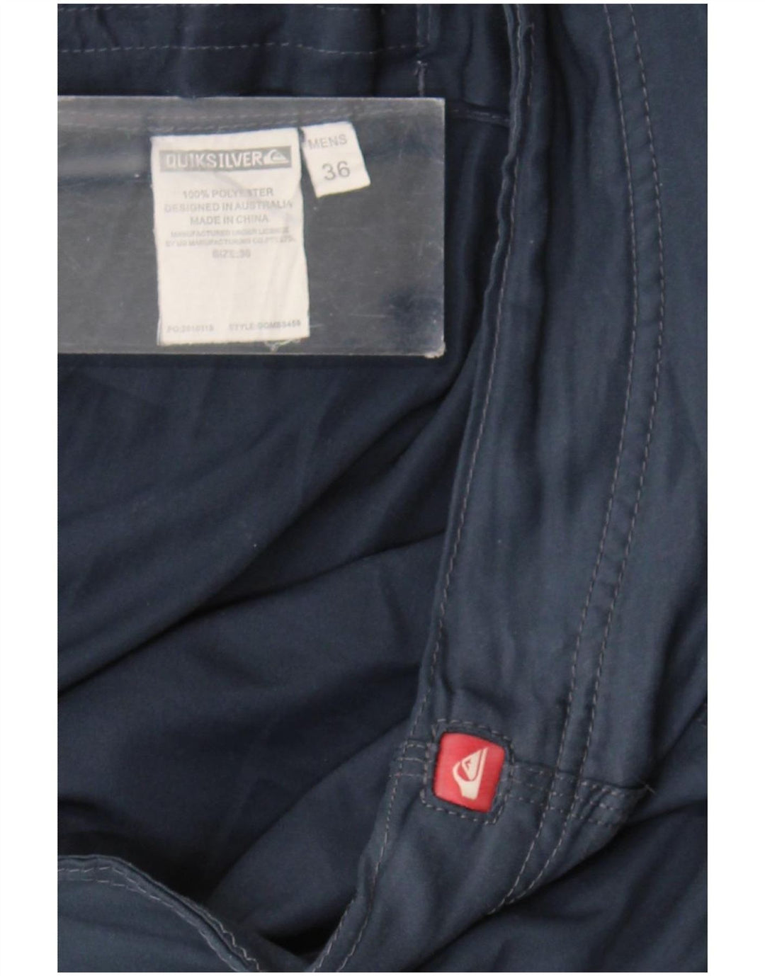 Męskie spodenki kąpielowe Quiksilver z grafiką, duże, granatowe, z poliestru