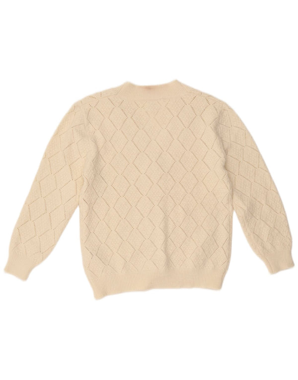 Sweter dziewczęcy Zara Cardigan 11-12 lat Off White Argyle/Diamentowy akryl
