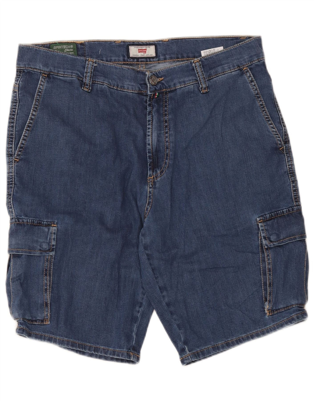 Męskie spodenki jeansowe Carrera 618 Cargo W34, duże, niebieskie, bawełniane