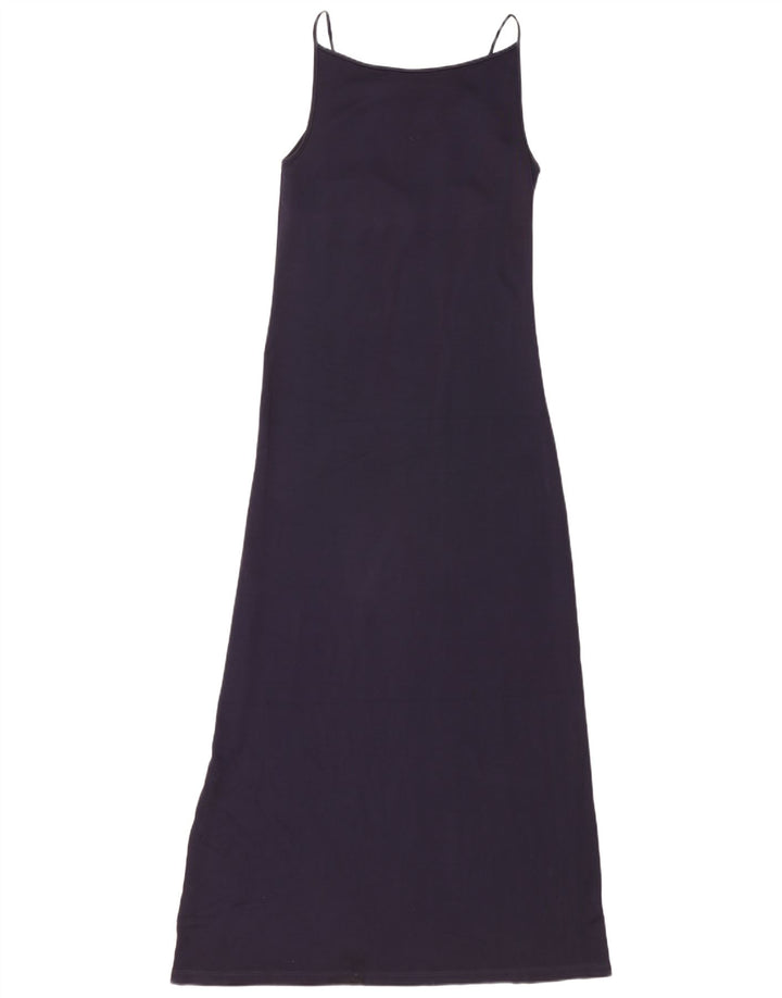 Max Mara Damska sukienka Maxi Sundress UK 12 Średni granatowy wiskoza