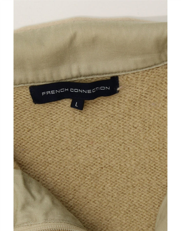 Sweter damski French Connection UK 14, duży, beżowy, wełniany