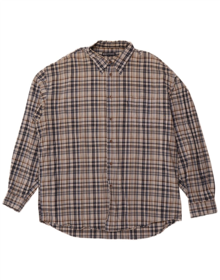 Koszula męska LERROS XL w wielokolorową kratę, bawełniana