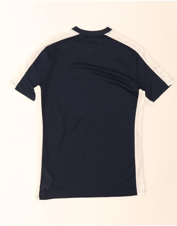 Męski T-shirt Nike Dri Fit Slim Top, średni granatowy poliester z blokami kolorów