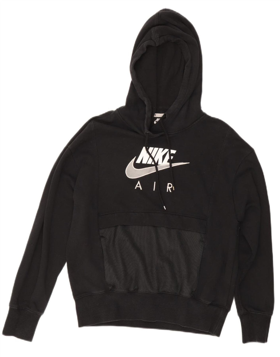 Damski sweter z kapturem NIKE Air Oversized Graphic UK 6 XS, czarny, bawełniany